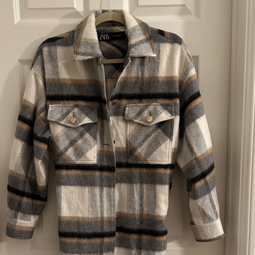 Zara Multicolor Plaid Shacket